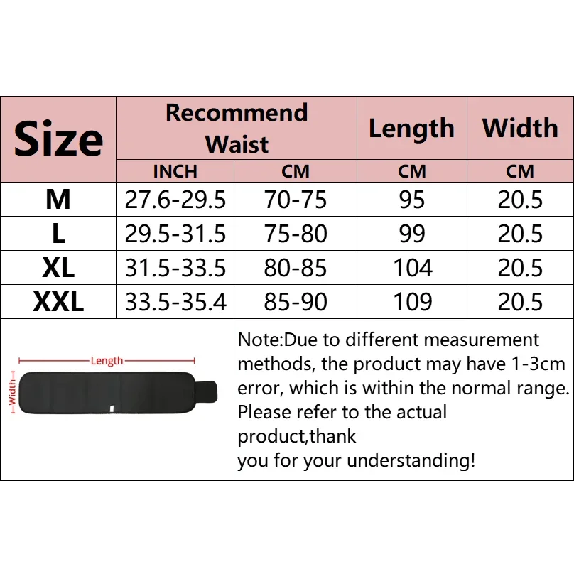 Men Waist Sauna Slimming Shapers Workout Trimmer Belt Weight Loss Sweating Bands Wrap Fat Burning Tummy Control Shapewear Girdle