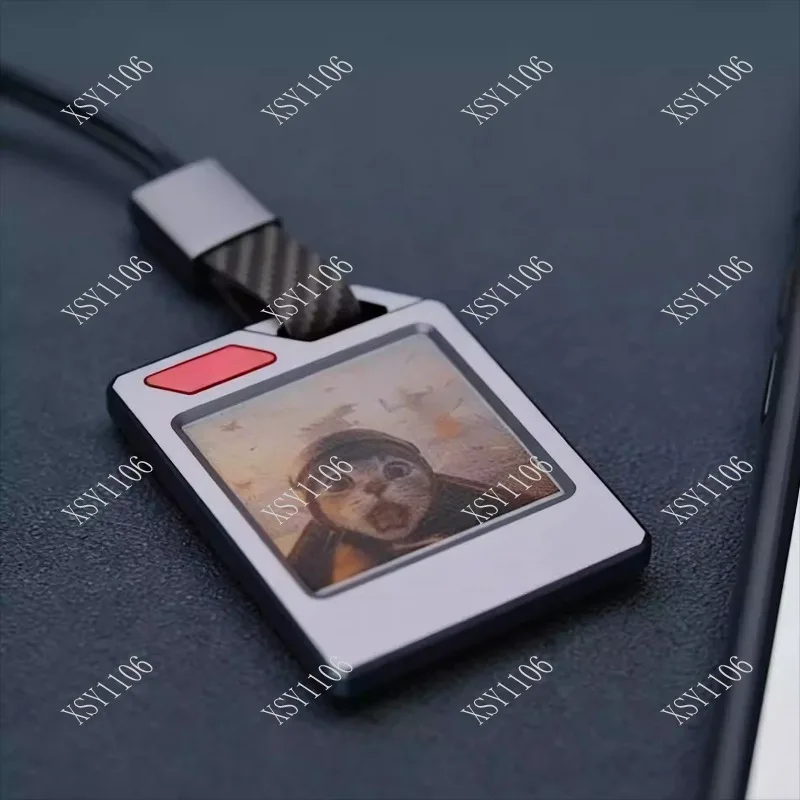 E-Ink Display Keychain Anti-Lost Tag for Bags Suitcase with Image Show