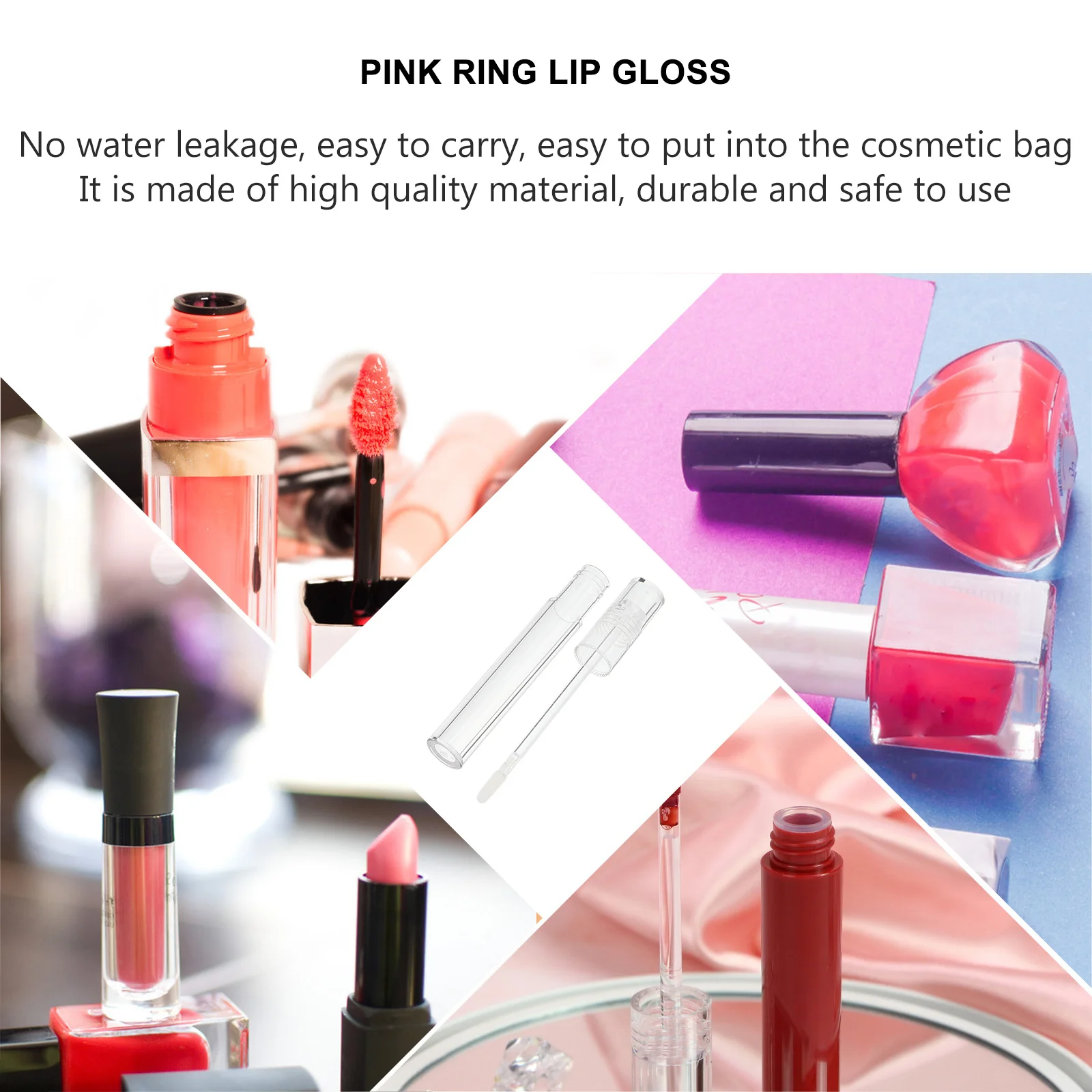 

15Pcs Lip Gloss Tubes Empty Portable Transparent Small Size Lip Balm Bottles Makeup Containers for Women Girls Gift