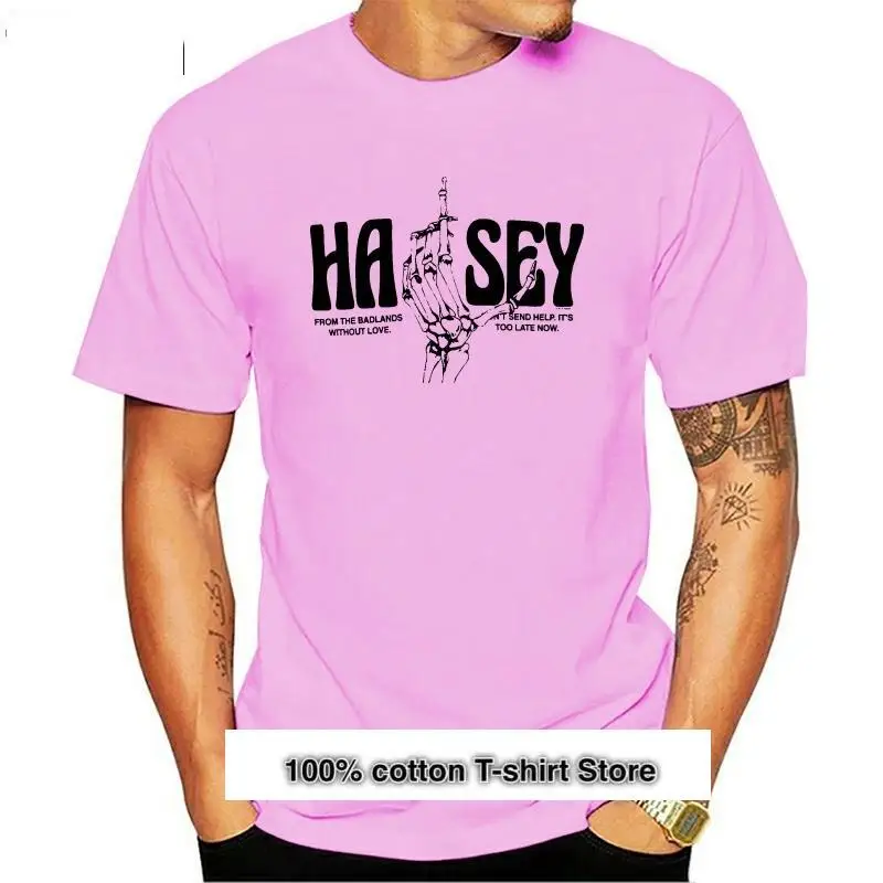 Camiseta de Halsey Para hombre, ropa de Calle Blanca, divitida, ajustada, suave, De The Badlands, Nueva