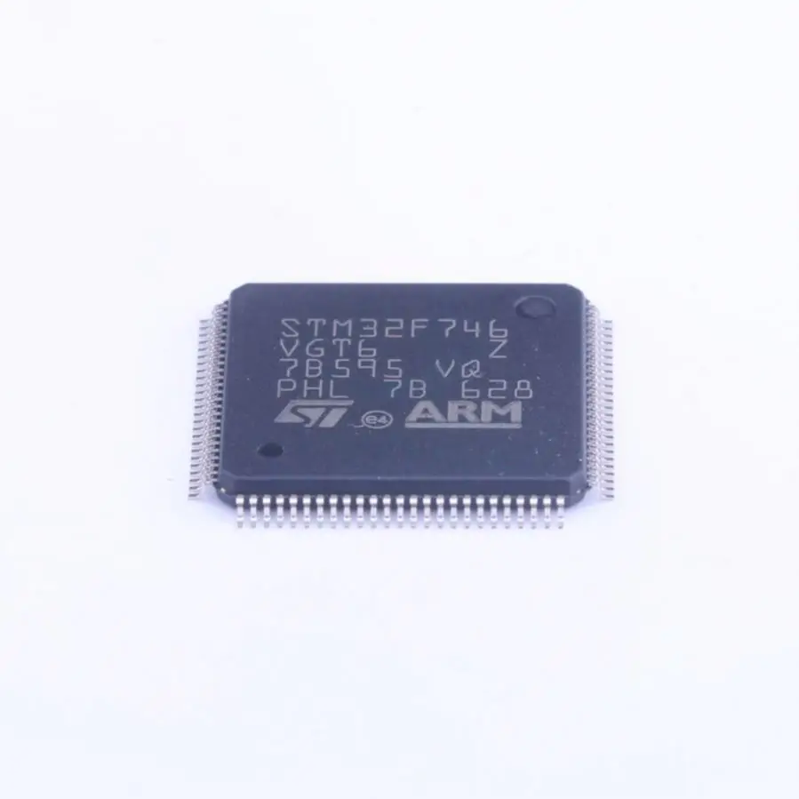 

MCU 32-Bit STM32F ARM Cortex-M7 RISC 1MB Flash 100-Pin LQFP Tray - Trays STM32F746VGT6