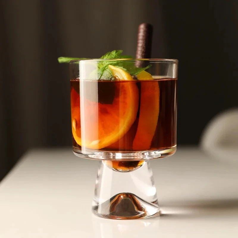 Cold Extraction Glass Cup 240ML Household Water Cup Minimalist Beverage Cup Iced Coffee Mug Latte Cups for Cafe Ice Cream Goblet