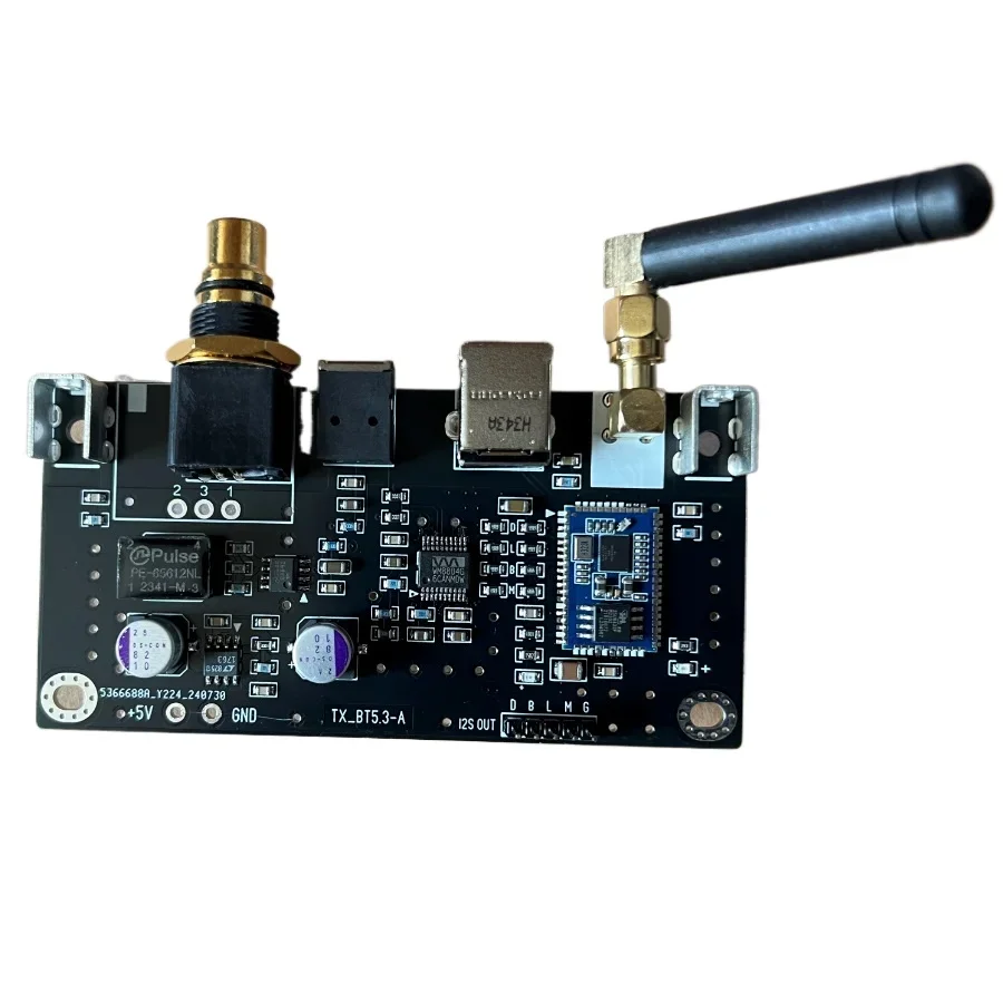 وحدة استقبال بلوتوث QCC5171 ، I2S ، محورية ، ألياف بصرية ، مخرج AES مع بطاقة إدخال USB ، LDAC لمضخم DAC
