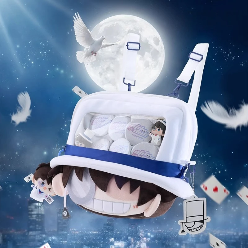 

Detective Conan Backpack Kid The Phantom Thief Itabag Anime Merchandise Semi-Transparent Display Holiday Gift Casual Fashion