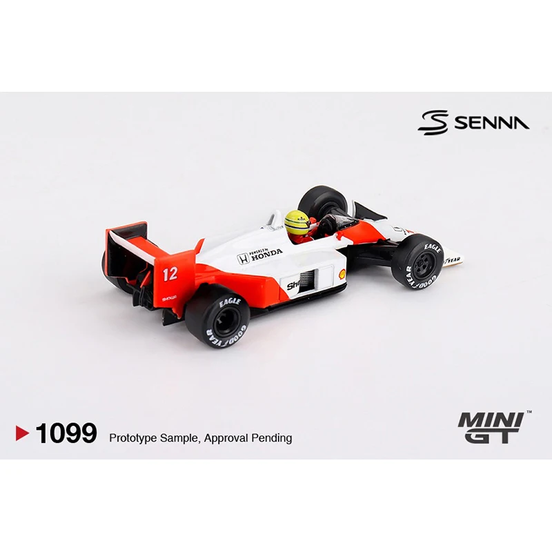 مينيج ما قبل البيع 1099 1:64 ماكلارين MP4/4 # 12 أيرتون سينا 1988 الفائز بجائزة الكبرى الياباني مجموعة نماذج السيارات دييكاست