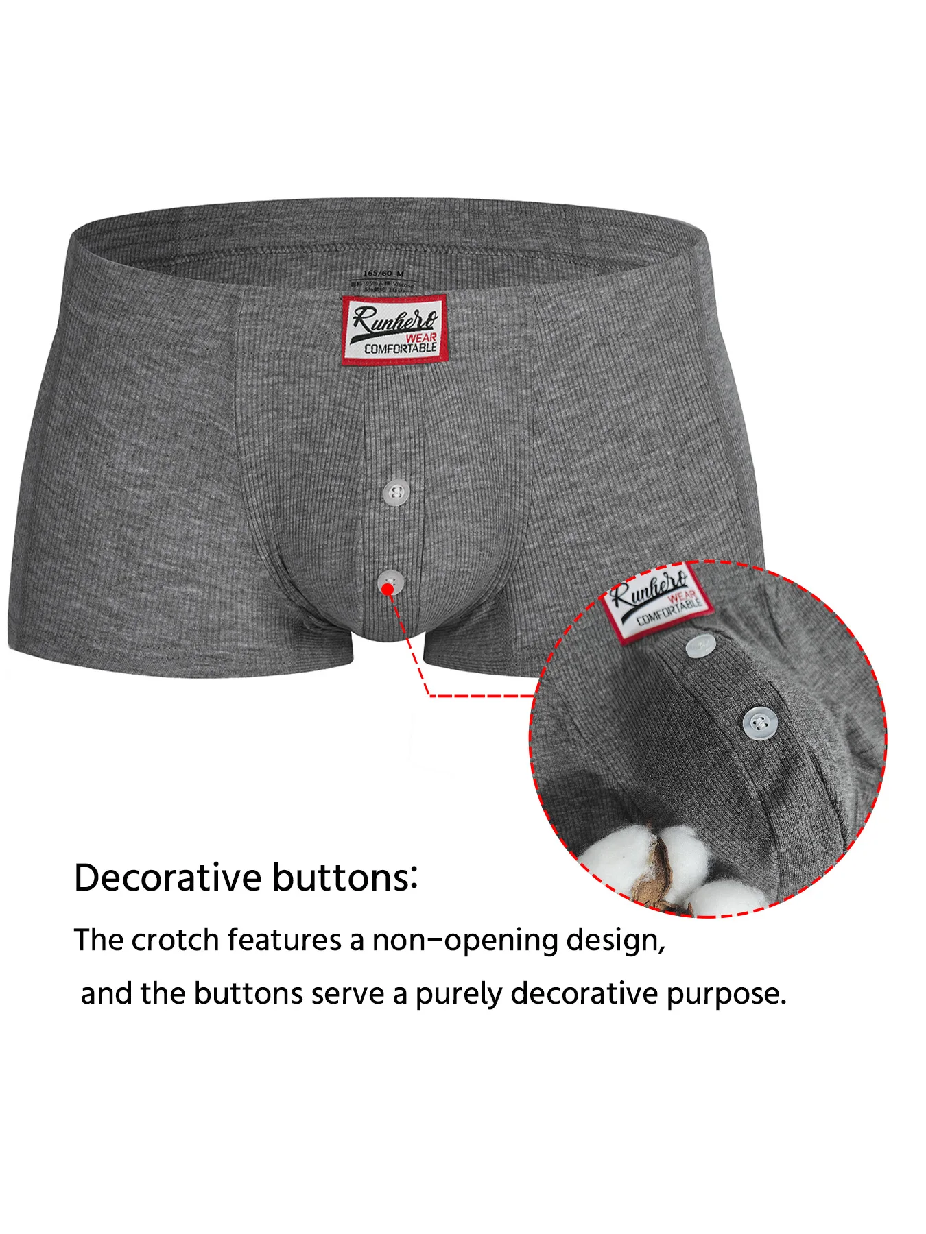 Mens Boxers Sexy Low-waist Underwear New Arrivals U Convex Pouch Button Underpants Boxershorts Male Panties Boxer image 6