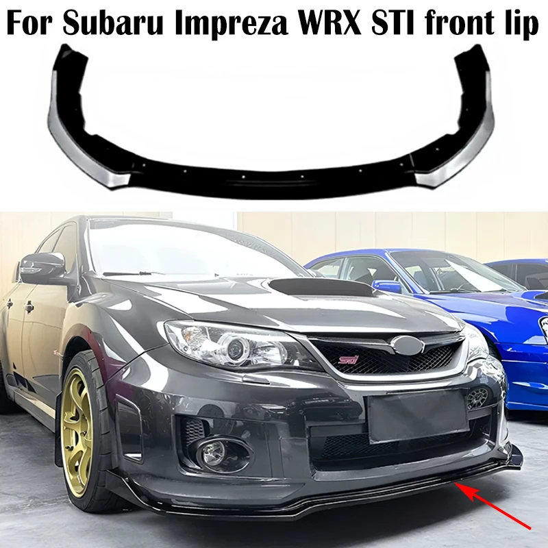 

For Subaru Impreza WRX STI 2011-2014 Car Front lip Front shovel Spoiler Splitter Diffuser Airfoil Exterior parts Accessories