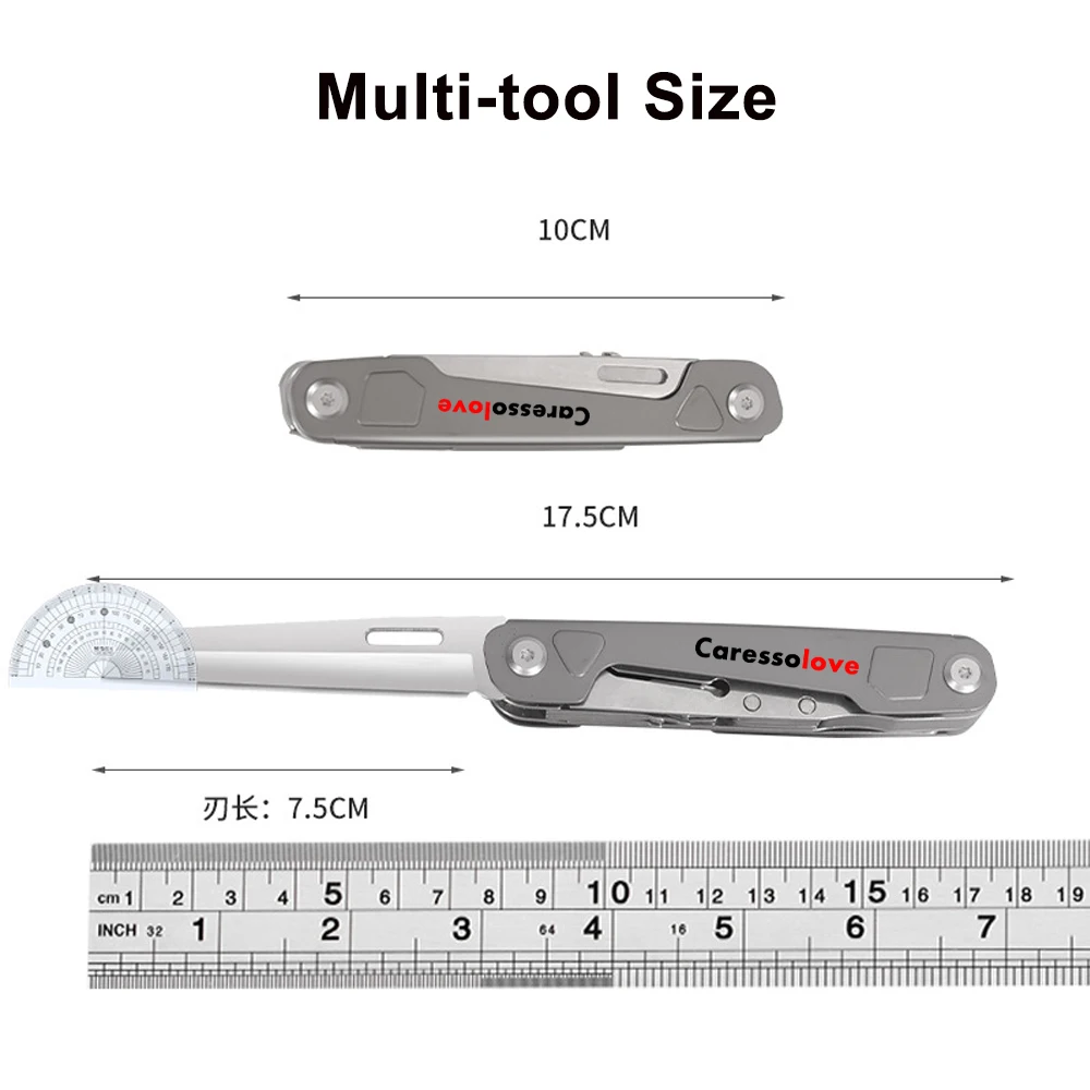 45HRC Portable Multitool Pocket Knife Survival Camping Folding knife Scissors Saw EDC Hand Tools Outdoor Tactical Utility Knife