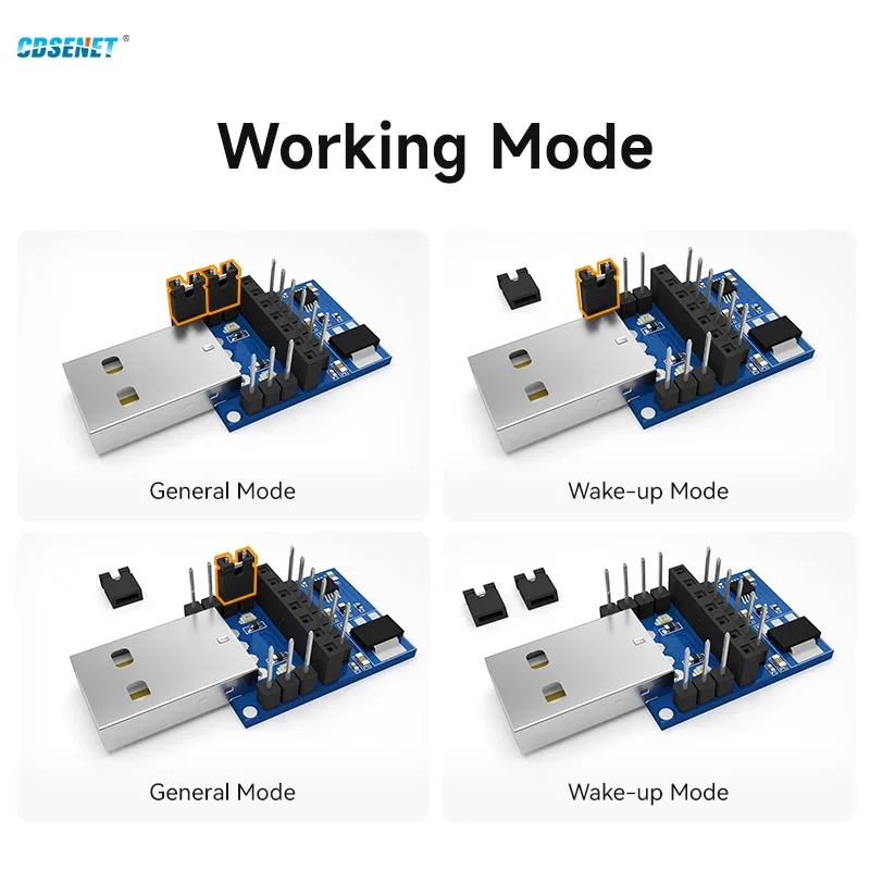 CP2102 USB UART CDSENET E15-USB-T2 USB to TTL 3.3V 5V Wireless Test Board Adapter For RF Serial Module