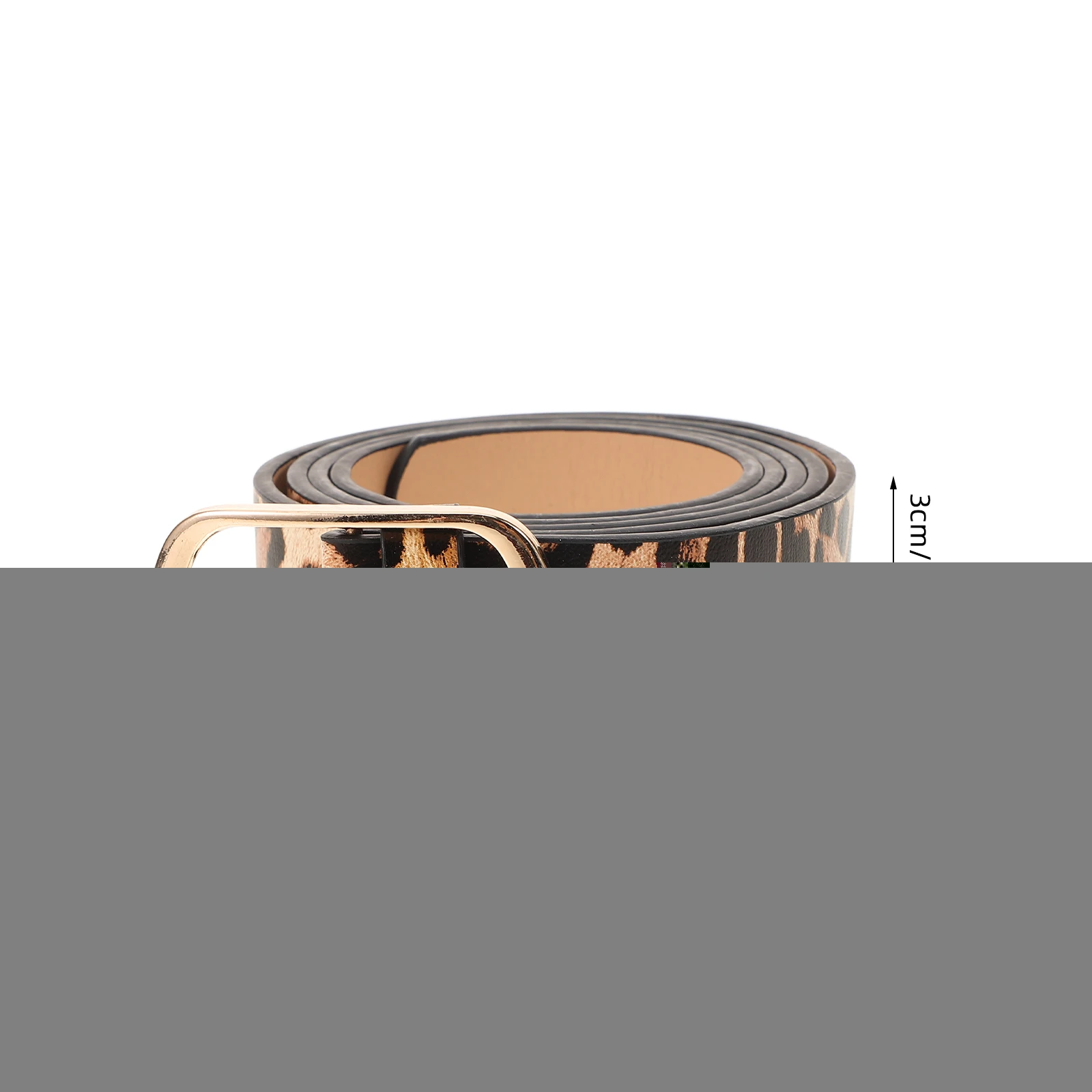 

Leopard Belt Women Genuine Fashion Adjustable Elastic Waistband All-Match Daily Leopard Print Belts Accessories