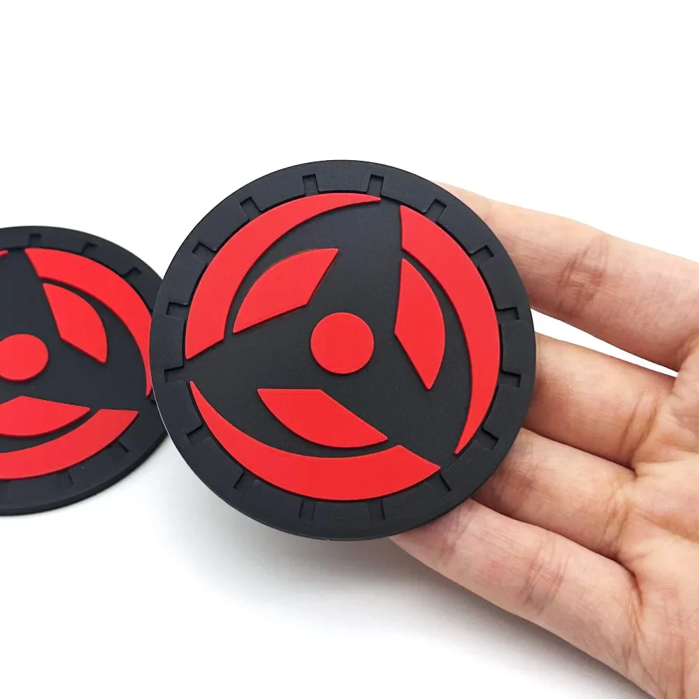 2PCS 7CM Car Anti Slip Mat Coaster Car Water Cup Slot Decorate Accessories Case For Japanese  Auto Styling