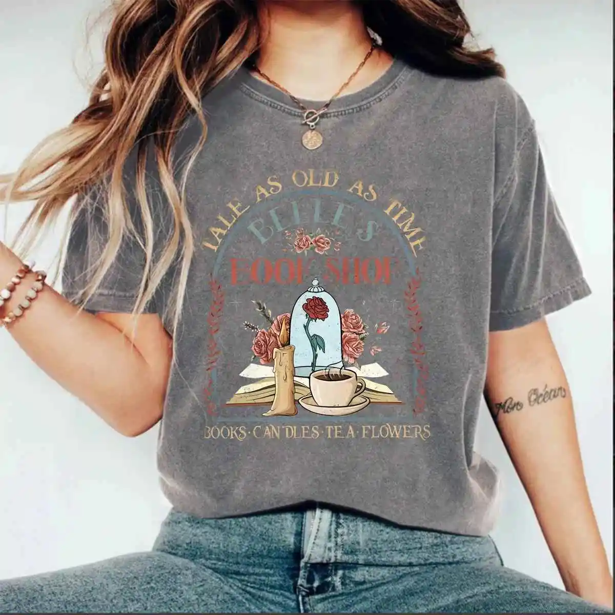 

Women's Breathable ort Sve T-irt round Ne Cotton 00% Mid-Length Text Pattern T-irt Summer 2024 Faion