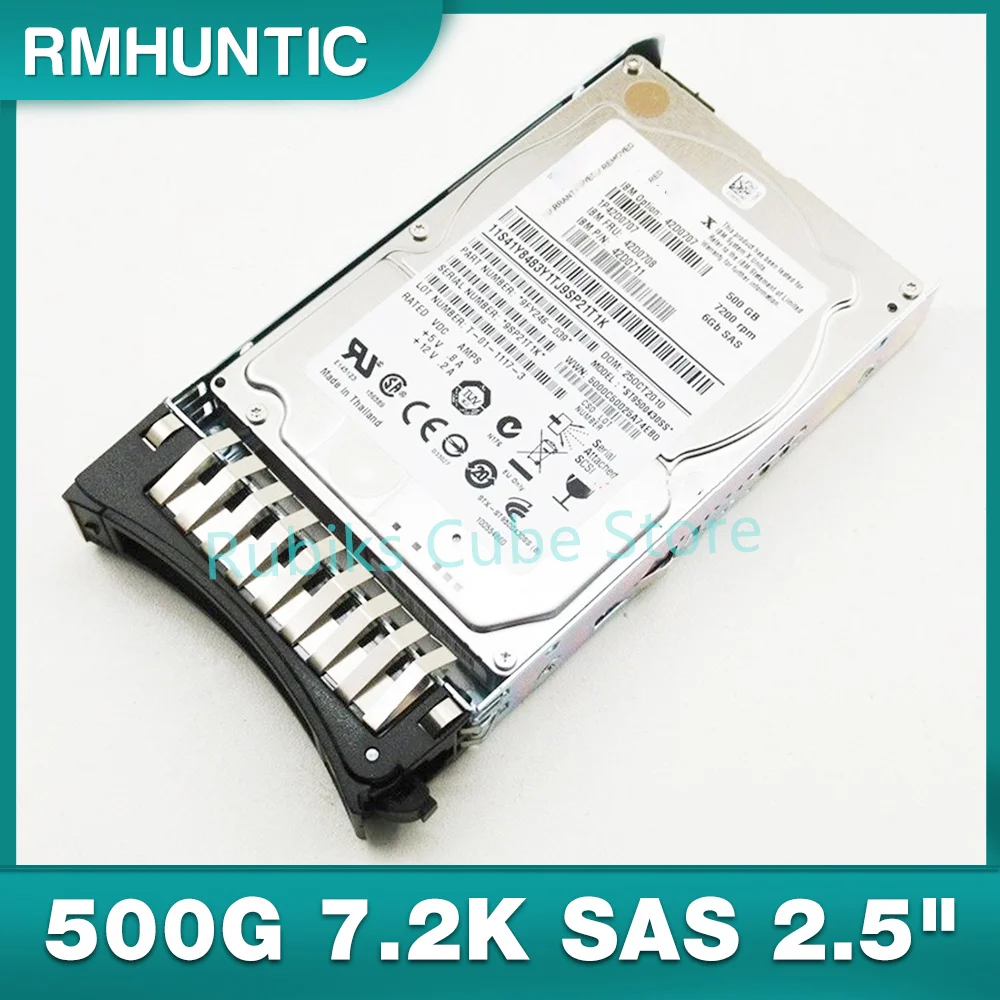 For IBM Hard Disk X3850X5 X3950X5 42D0708 42D0707 500G 7.2K SAS 2.5"