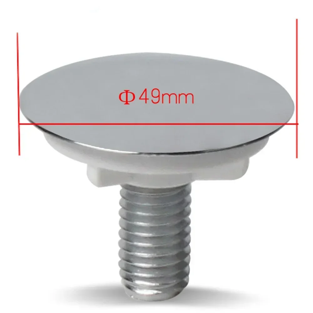49mm mutfak lavabo delik kapak musluk dokunun delik plaka stoper kapak körleme Metal tıpa mutfak evye musluğu havza fiş süzgeç