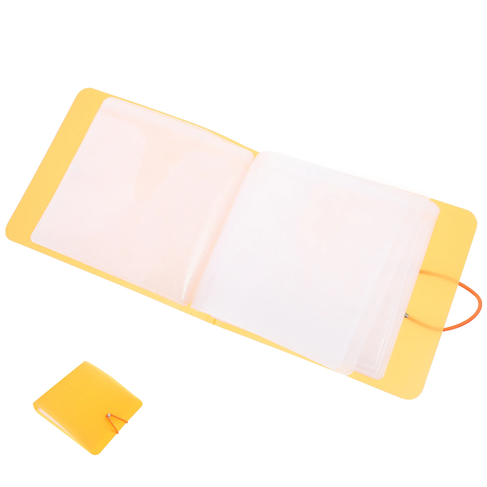 

CD DVD Car Cd Binder Orange PP Case Holder Car Organizer Smooth Closure Cd Holder Case Cute Practical Gift