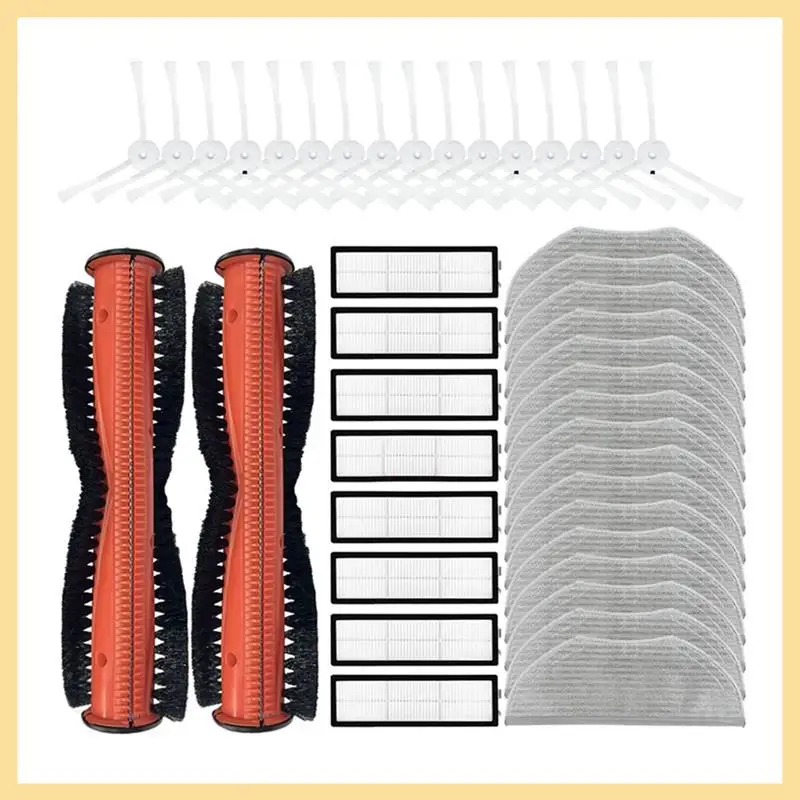 

AB08-Mop Cloth Rag Side Brush HEPA Filter For Xiaomi Robot Vacuum S10T Anti-Winding Sweeping And Mopping STFCR01SZ