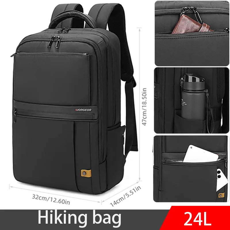 Large-capacity student backpack, casual backpack, Oxford material, new men's backpack, simple multi-functional bag