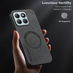 Leather Case for Xiaomi Mi 14T Pro 14T Cover Magnetic for Magsafe Soft Matte Shockproof Shell Adsorption Phone Fundas Mi14T Capa