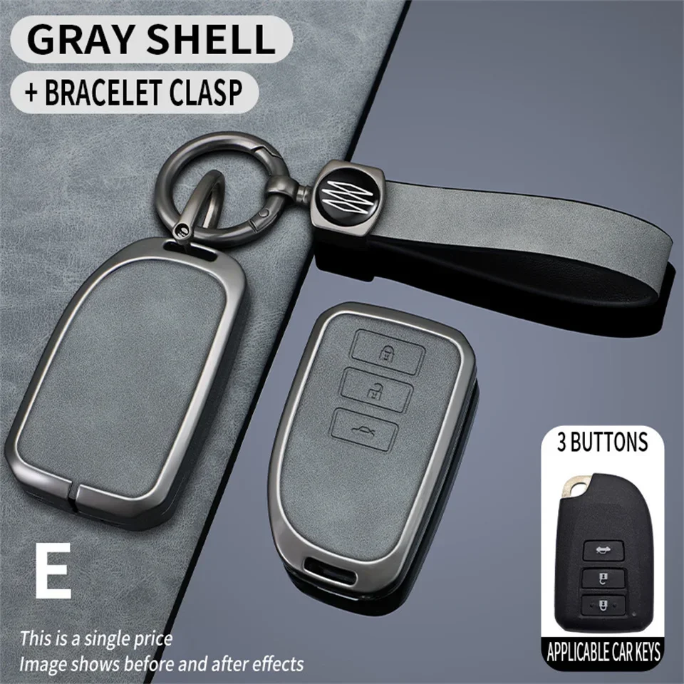 2/3 Buttons Car Key Case for Toyota Yaris HAIs 2020 Hiace 200 Accessories Car-Styling Holder Shell Keychain Protection