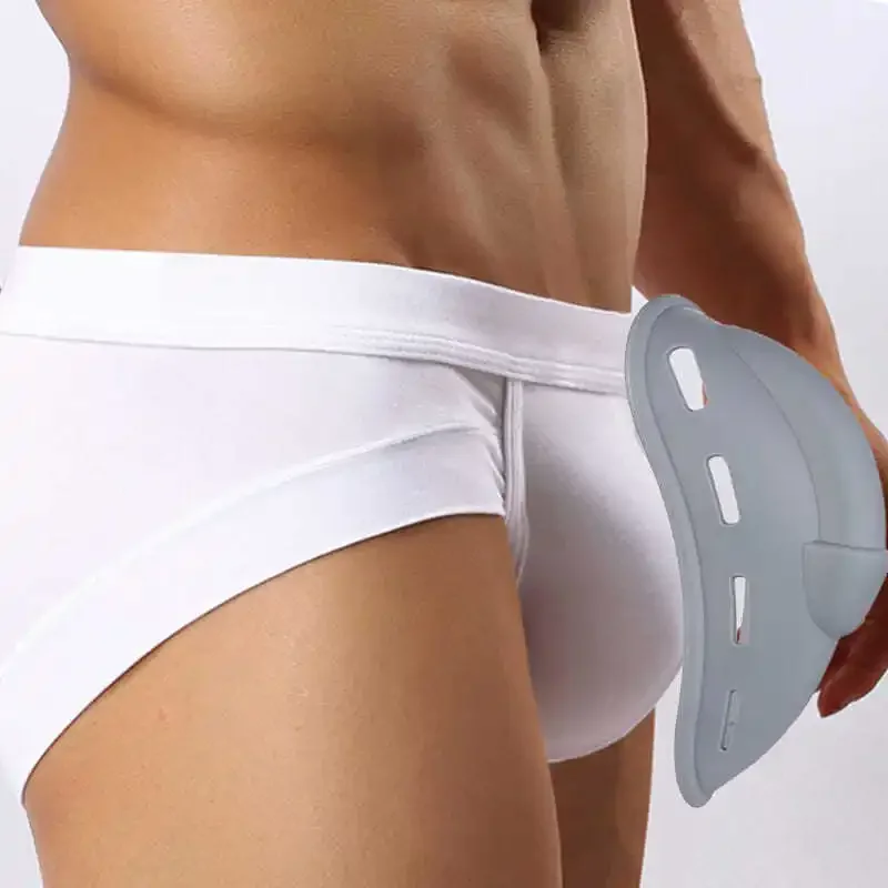 Crotch U Cover Puch Underpants Men Penis Scrotum Protection Sports Mat Anti-Collision Friction Cup Panties Mens Underwear Boxer