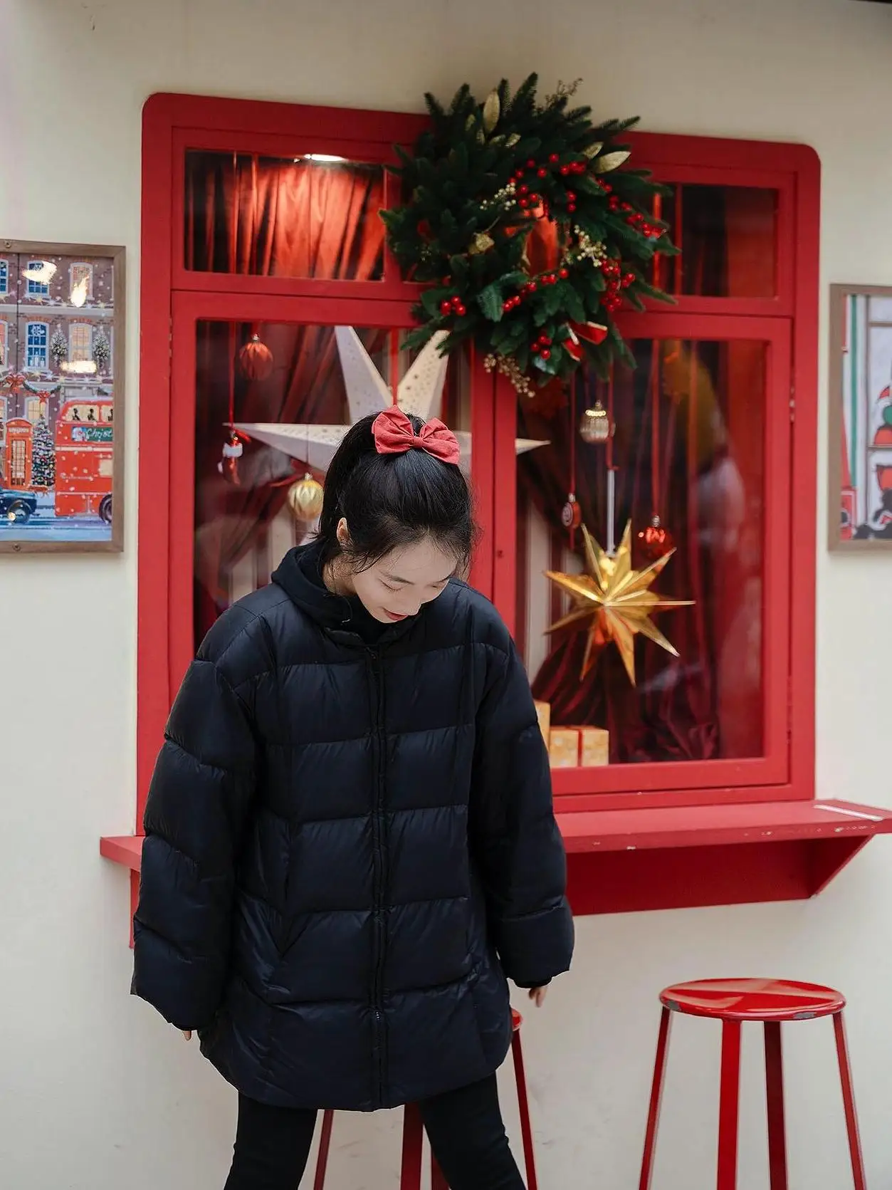 

Утепленная хлопковая куртка свободного кроя с круглым вырезом для женщин, зимнее пальто в корейском стиле, модная повседневная одежда из полиэстера