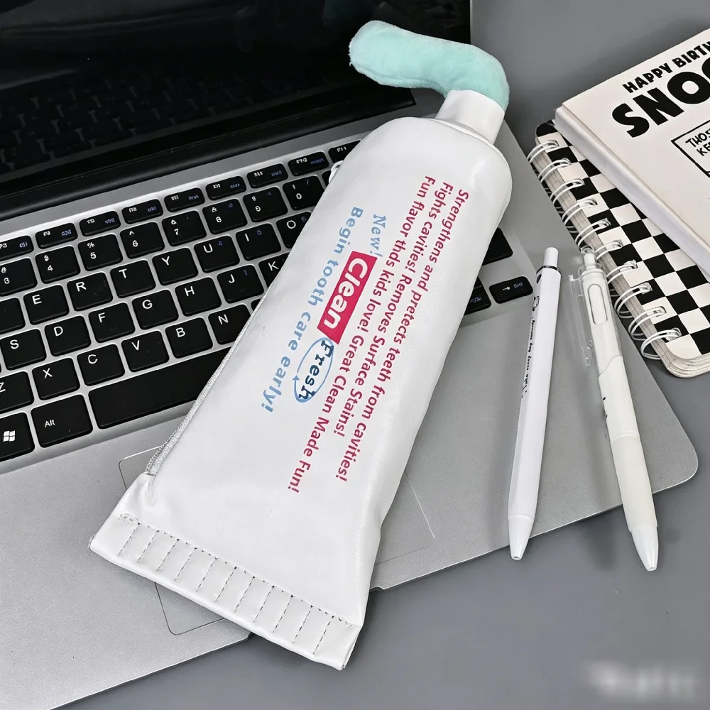 Toothpaste Pencil Case Simulation Funny Creative Large Capacity Cultural And Creative Display Supplies Student Desktop Stationer - view 6
