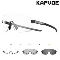 Kapvoe gafas fotocromáticas para ciclismo UV400, gafas de sol para correr, gafas ligeras para bicicleta de montaña, gafas de seguridad deportivas