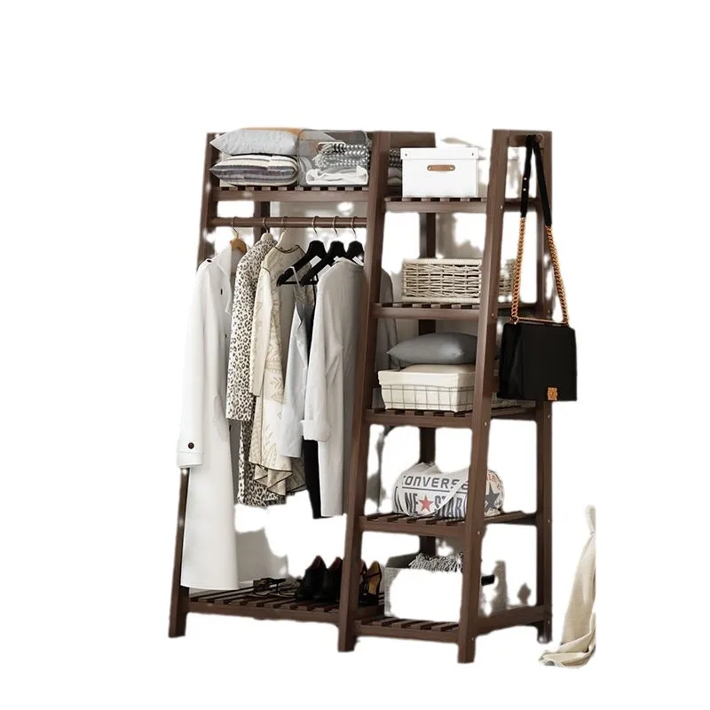 

Floor-to-ceiling home bedroom trapezoidal coat rack simple modern storage rack