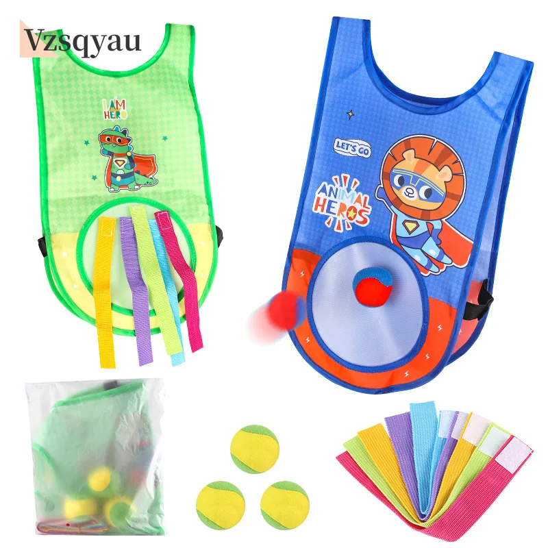 Outdoor Sports Toy Jersey Fabric Props Throw Catch Soft Fleece Balls Safe for Kids Teens Adults Gift Sticky Dodge Ball Game Vest