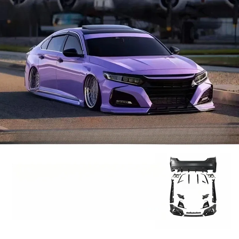 Premium PP Plastic Yofer Style Body Kit Front Rear Bumpers Side Skirts Sport Style Universal Fit Car Auto Guard
