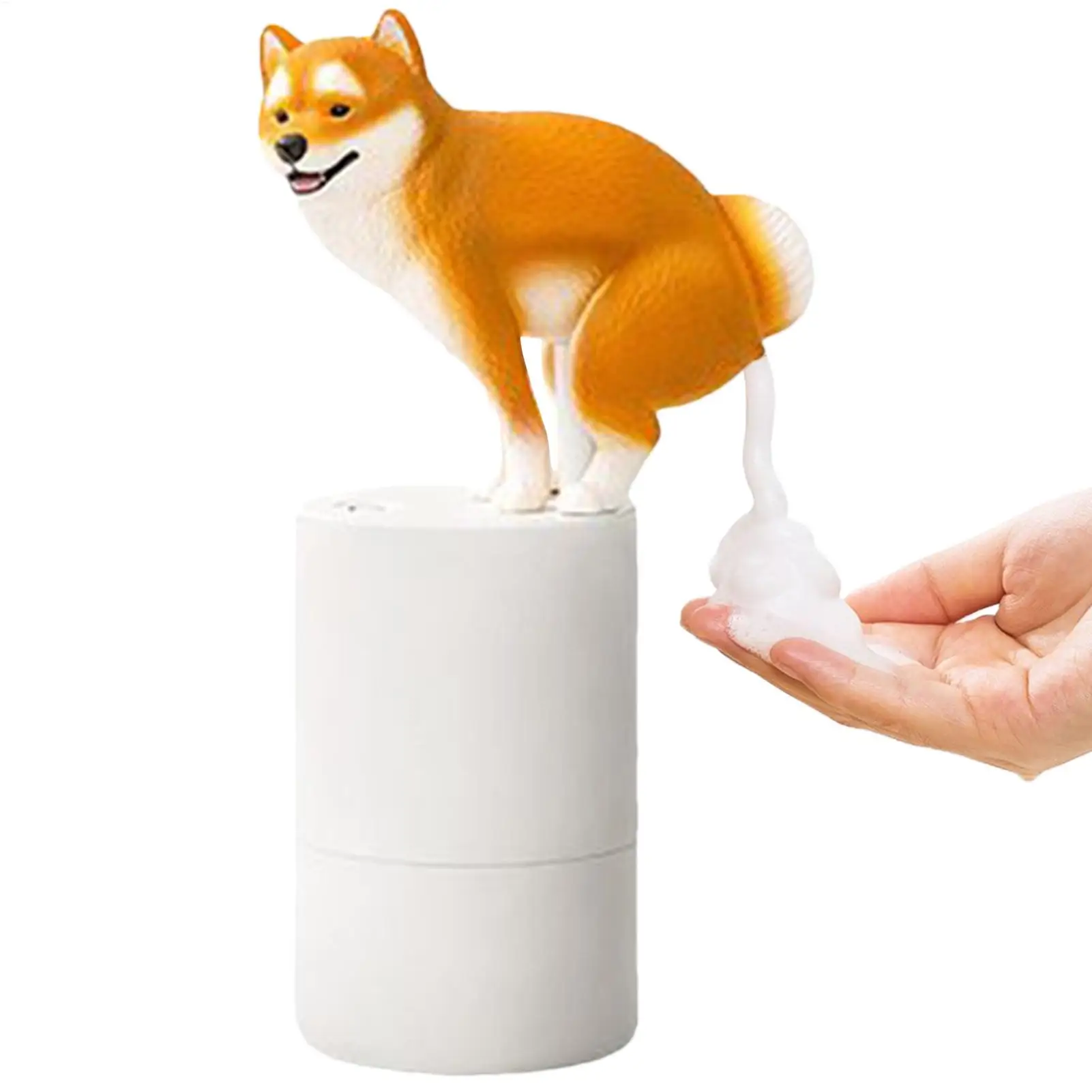 

Auto Soap Dispenser Cute Shiba Inu Automatic Sensor Foam Hand Washer Dog Automatic Foaming Soap Dispenser Touchless Gadgets