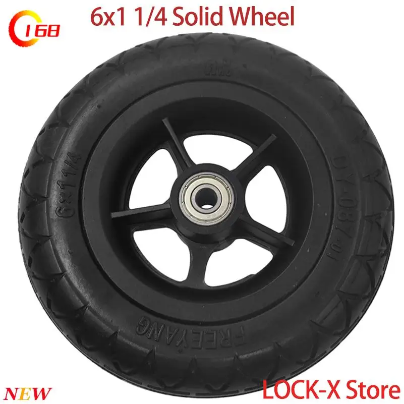 High-Quality New 6.5-Inch Solid Tires – Fit for Electric Scooter, Medical Wheel, Shopping Cart Tire Replacements