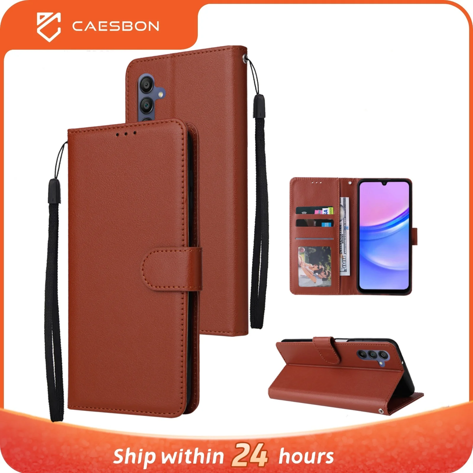 

CAESBON Case For Galaxy A06 Galaxy A16 Wallet Flip Leather Case For Samsung Galaxy A06 A16 Magnetic Phone Case Stand Cover SK