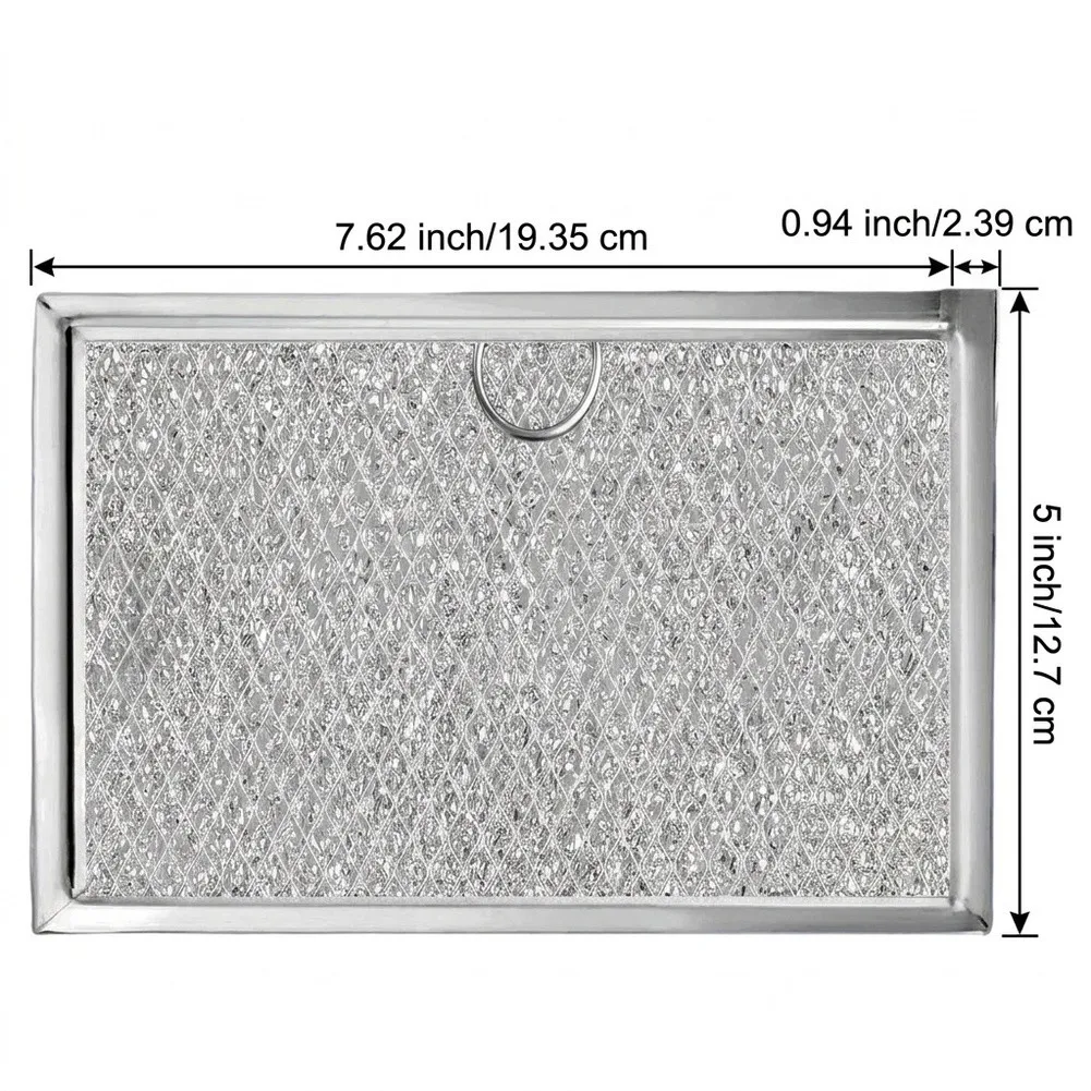 For Daily Cooking Needs Microwave Grease Filter Kitchen Ventilation Filter Symmetrical Pattern Casing 12-layer Aluminum Design