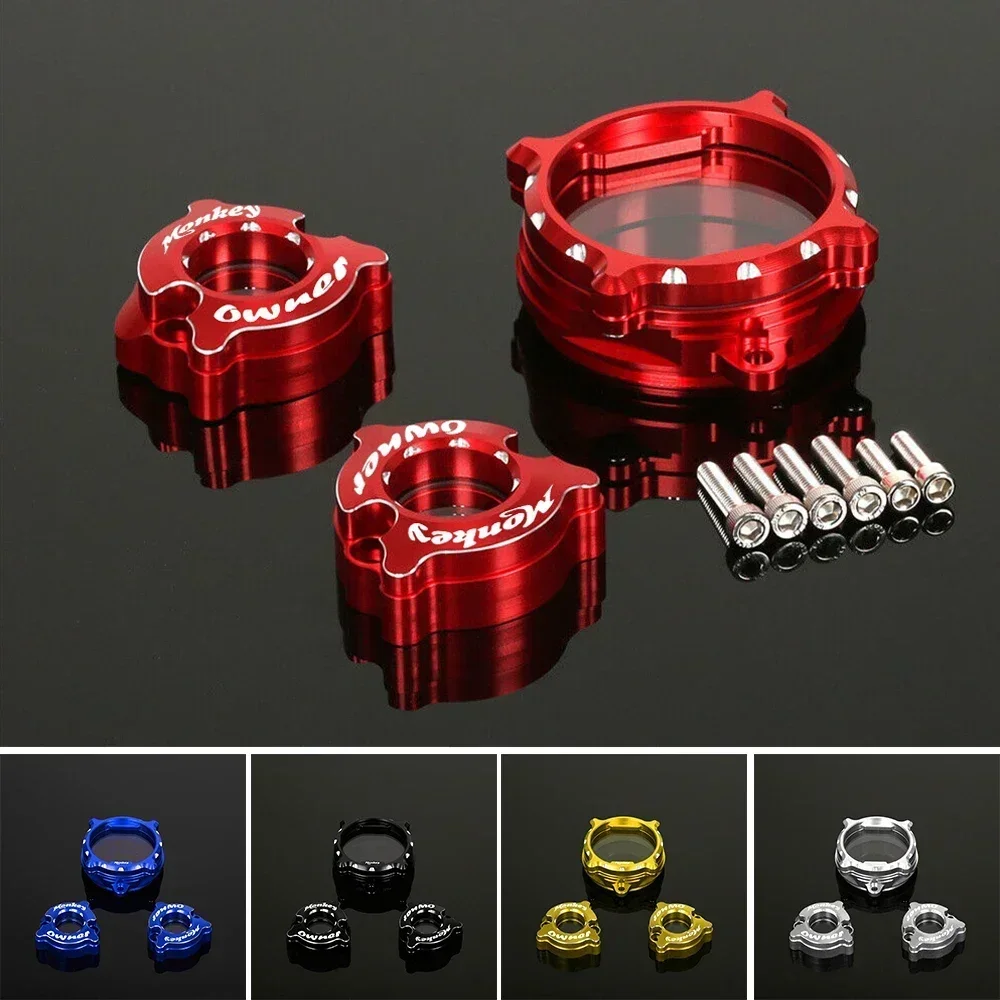 MONKEY LOGO For Honda Grom 125 Monkey125 DAX125 2022 2023 3D CNC Perspective Clear Cam Cover and Valve Cover Kit