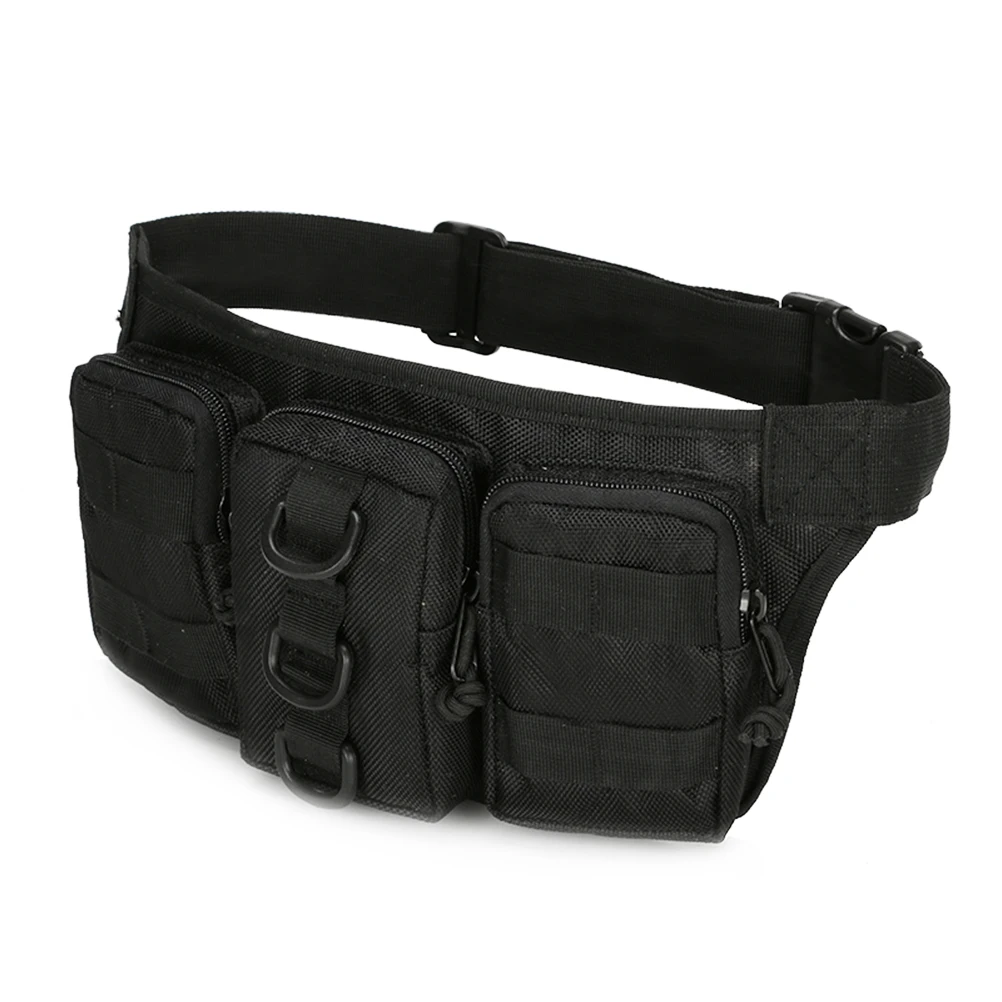 

Waterproof Sports Waist Bag Lightweight Portable Fanny Pack for Men Women Outdoor Travel Hiking Fitness Black Large Storage