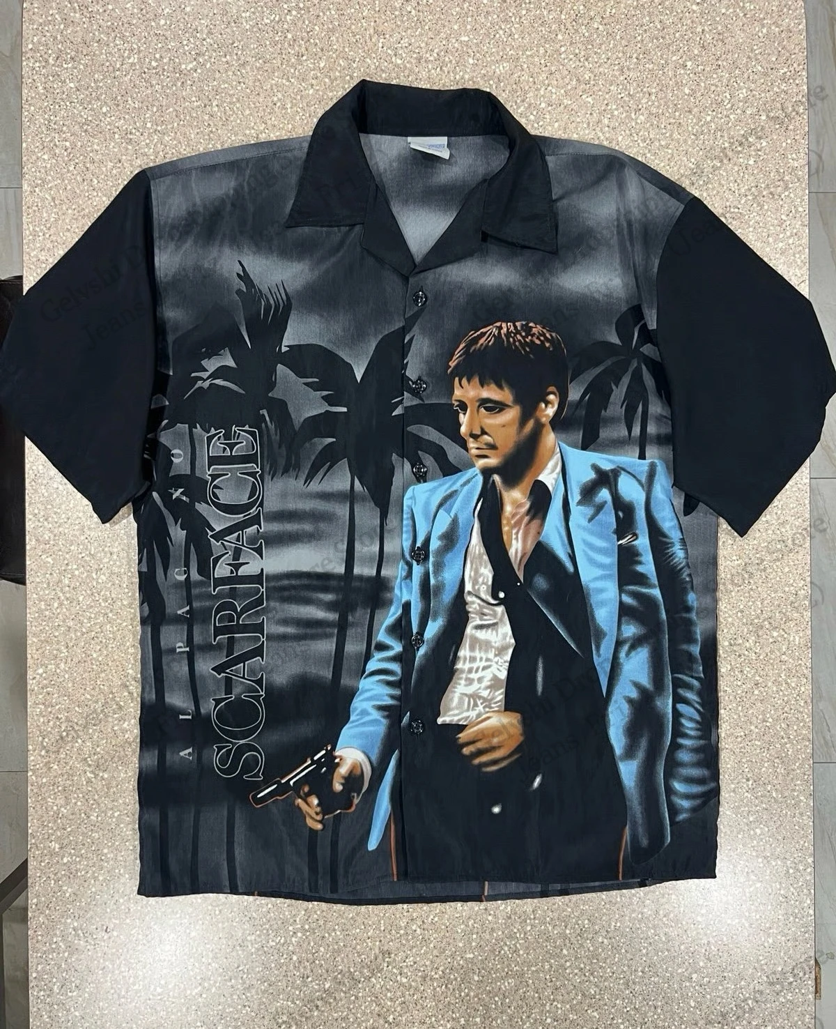 فيلم سكارفيس قميص هاواي صيفي توني مونتانا ثلاثية الأبعاد طباعة قميص الرجال النساء موضة قصيرة الأكمام قمصان عادية بلوزة مطاطا البوليستر