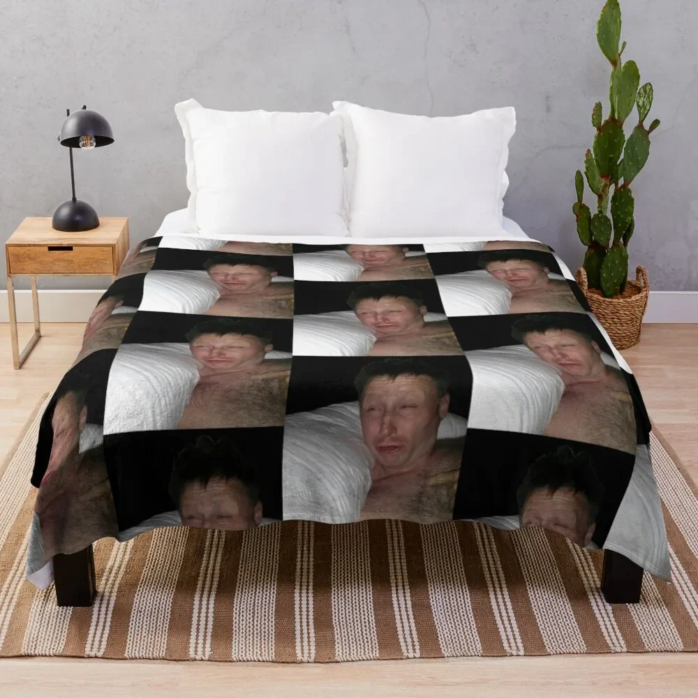 Limmy waking up Throw Blanket valentine gift ideas Large Blankets