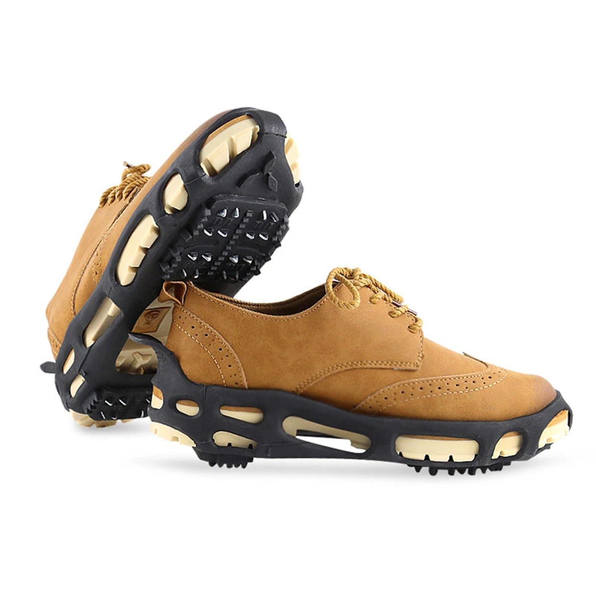 

Crampon Shoe Covers Anti-slip Ice Snow Traction Cleats System Protection Climbing Overshoes Boot Guard Antislip Spikes Grippers