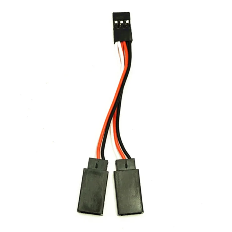 5Pcs JR/Futaba Style Servo Splitter Cable 1 Male to 2 Female Dupont 2.54 Connector Extension Wire for RC Car Airplane Helicopter