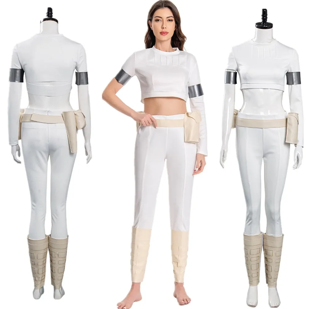 

Взрослый Падме Косплей Амидала Костюм Опора Плащ Фантазия Космическая Битва Ролевая Игра Женщины Хэллоуин Карнавальный Вечерние Костюм