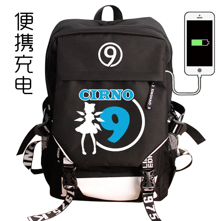 Touhou Project Student Backpack Anime School Bag Japanese College Style JK Uniform Bag