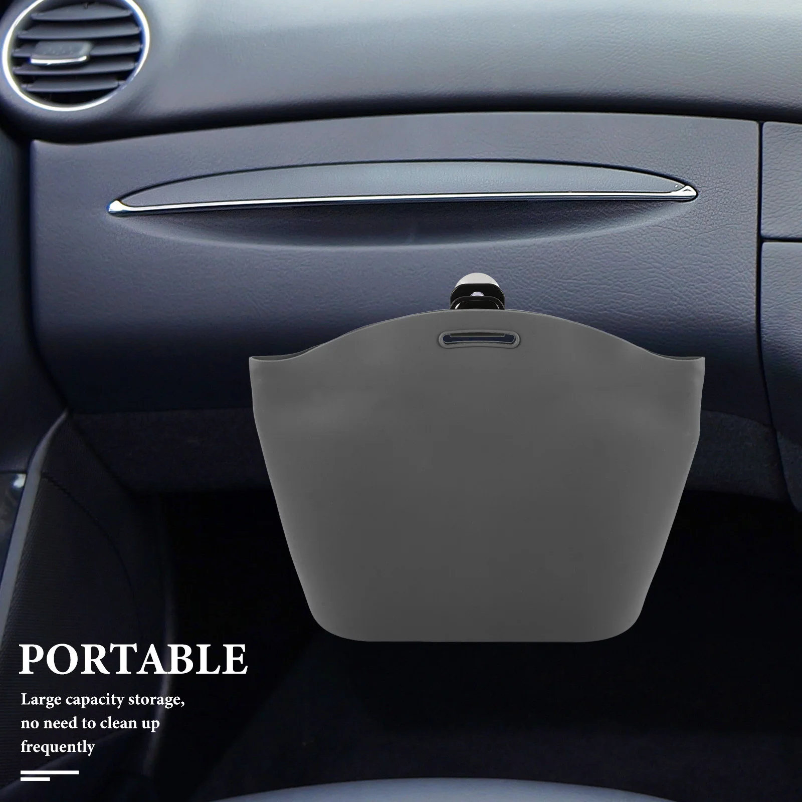 

Can Silicone Hanging Trash Bag Large Capacity For Rv Boat Car Silicone Trash Cans For Cars Storage Organizer Car