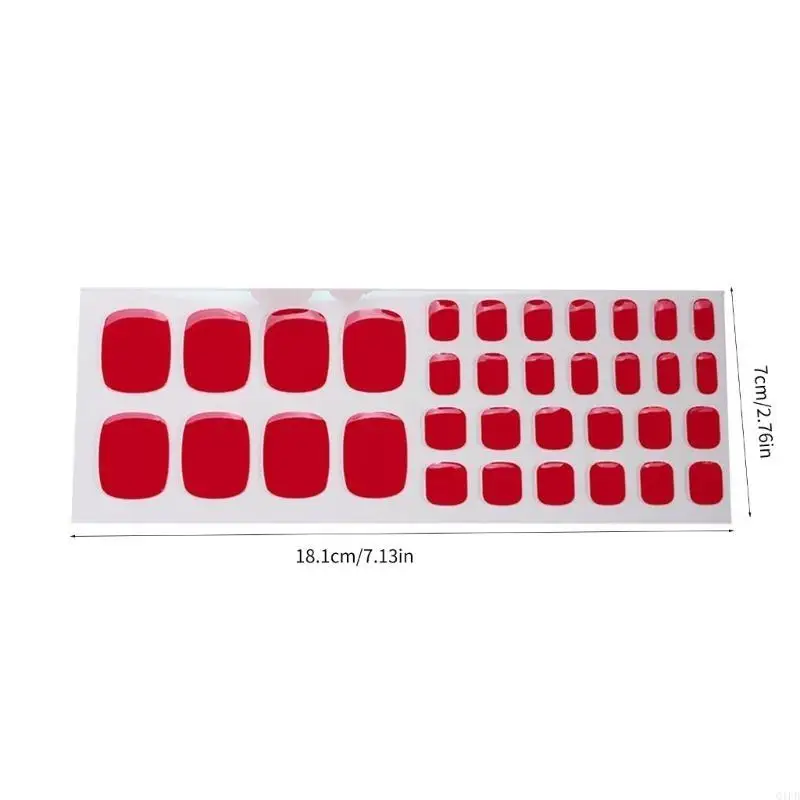 Q1FB 1 caixa gel manicure adesivos pedicure suprimentos cuidados com unhas Antecedentes pregos cor sólidos os