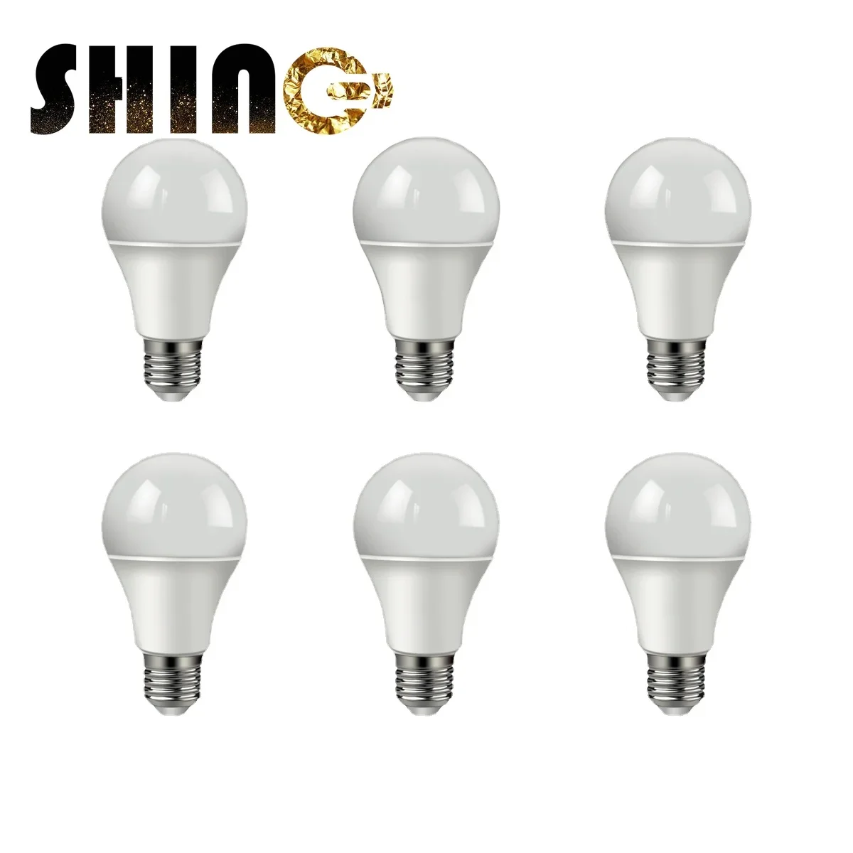 

6pcs LED Bulb Lamps A60 E27 B22 AC220V- 240V Light Bulb Real Power 10W 12W 3000K-6000K Lampada Living Room Home LED Bombilla