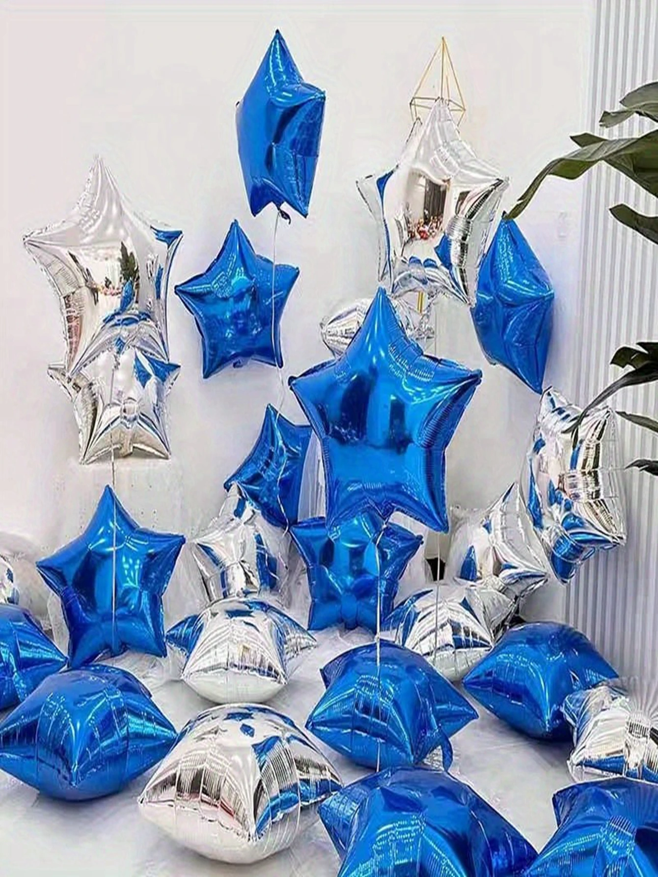 10 Stück 18 Zoll Stern-Folienballons Metallische Aluminium-Mylar-Ballons für Hochzeits- und Partydekoration Glänzende Pentagramm-Ballons – Detail 8
