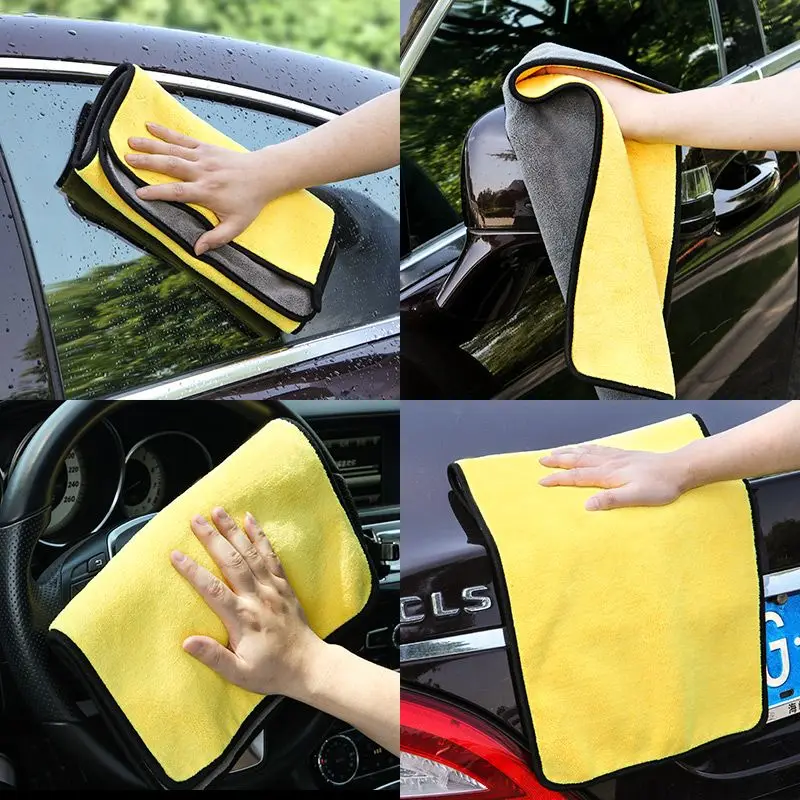 2018 new 30 * 30 cm car wash microfiber towel for Nissan 350Z Almera Altima Armada Cefiro Cube Juke Livina March Maxima