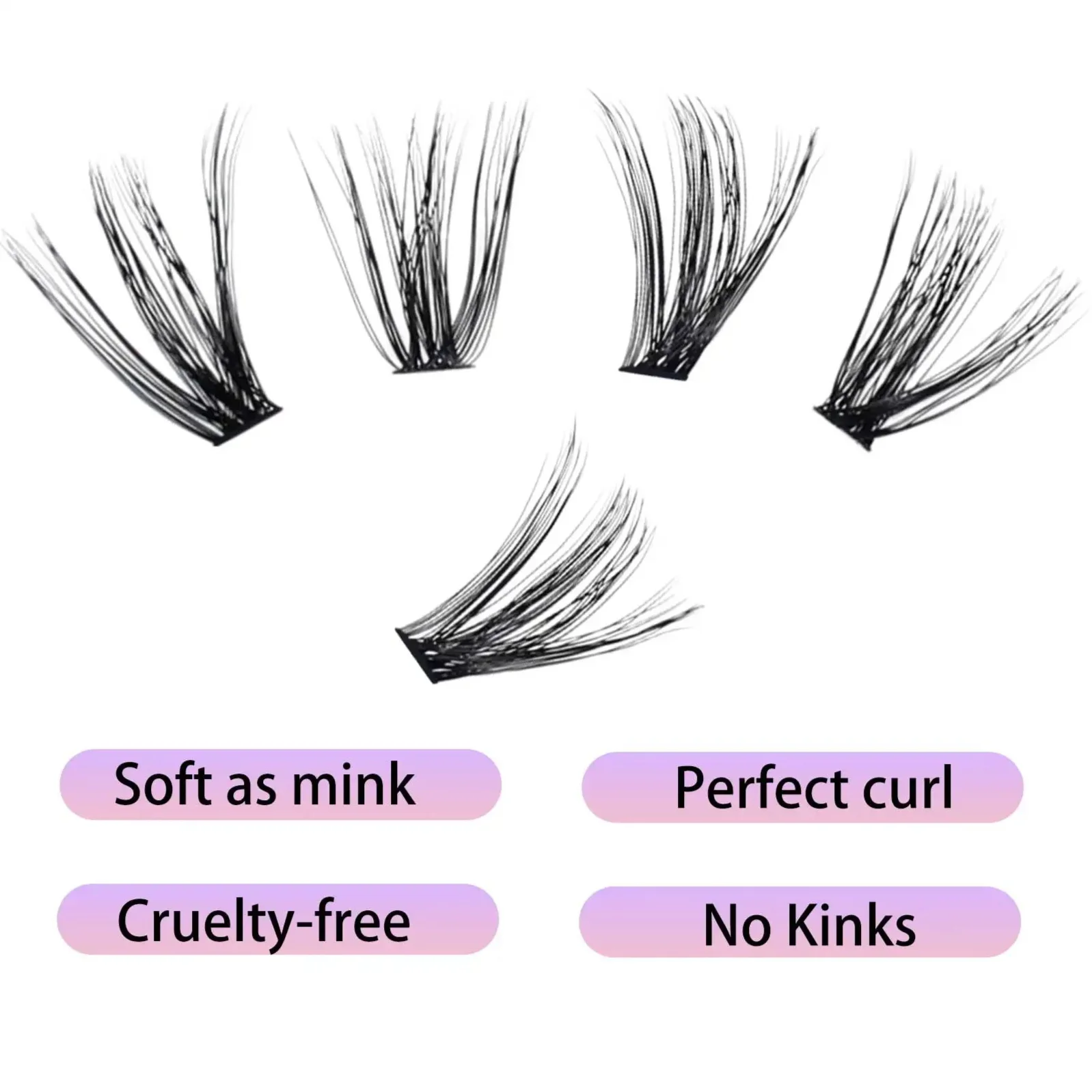Individual Lashes 8-16mm 200pcs Cluster Lashes Natural Look Mixed Tray DIY Eyelash Extension Volume Lash Clusters Eyelashes 40p image 5