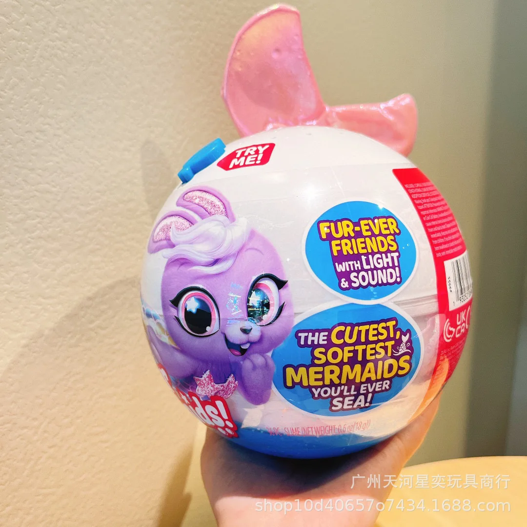 

Zuru 2025 Новинка: Сюрприз-бокс с мягкой игрушкой-русалкой, светом и звуком, в наличии в Новой Зеландии, подарок для детей