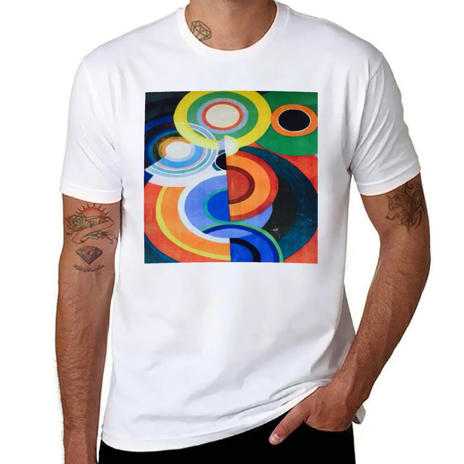 

casual for shirt t t Sonia in shirt Color t shirts man A man Delaunay: designer summer men T-Shirt Symphony man